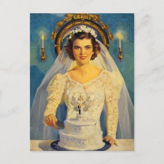 ヴィンテージイラストレーションはがき ポストカード (正面)