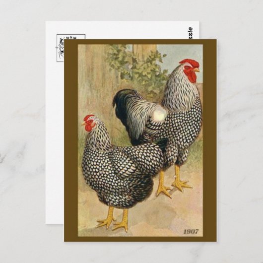 ヴィンテージイラストレーションはがき ポストカード (正面/裏面)