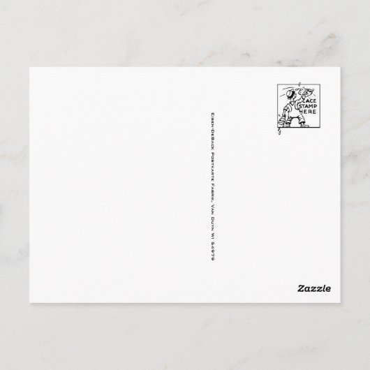 ヴィンテージイラストレーションはがき ポストカード (裏面)