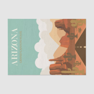 ヴィンテージイラストレーションアリゾナグランドキャニオン州 薄葉紙