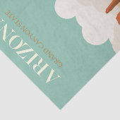 ヴィンテージイラストレーションアリゾナグランドキャニオン州 薄葉紙 (詳細)