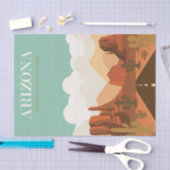 ヴィンテージイラストレーションアリゾナグランドキャニオン州 薄葉紙 (クラフト)