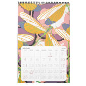 ヴィンテージイラストレーションアールデコ合唱団パターン カレンダー (1月 2026)