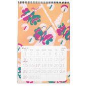 ヴィンテージイラストレーションアールデコ合唱団パターン カレンダー (3月 2026)