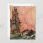 ヴィンテージイラストレーションウィリアム・H・ロビンソン・マーメイド ポストカード (正面/裏面)