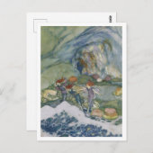 ヴィンテージイラストレーションエドムンドダラックテンペスト ポストカード (正面/裏面)