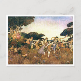 ヴィンテージイラストレーションエドムンドダラックテンペスト ポストカード