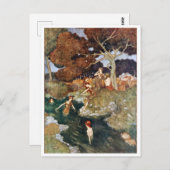 ヴィンテージイラストレーションエドムンドダラックテンペスト ポストカード (正面/裏面)