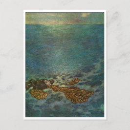 ヴィンテージイラストレーションエドムンドダラックリトルマーメイド ポストカード