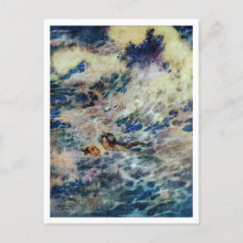 ヴィンテージイラストレーションエドムンドダラックリトルマーメイド ポストカード