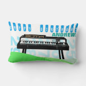 ヴィンテージイラストレーションオルガン30th誕生日L枕 ランバークッション (裏面)