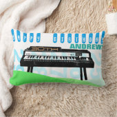 ヴィンテージイラストレーションオルガン30th誕生日L枕 ランバークッション (ブランケット)