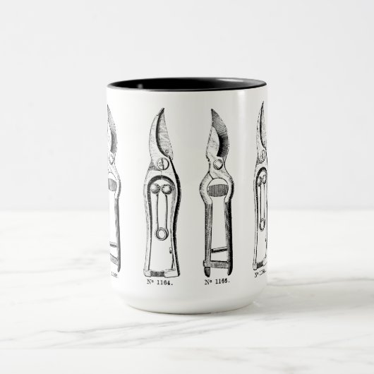 ヴィンテージイラストレーションガーデニングツールプナーズマグ マグカップ (中央)