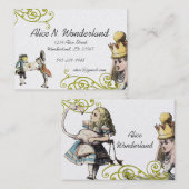 ヴィンテージイラストレーションガールフロッグの修復 名刺 (正面/裏面)