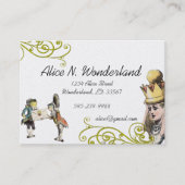 ヴィンテージイラストレーションガールフロッグの修復 名刺 (正面)