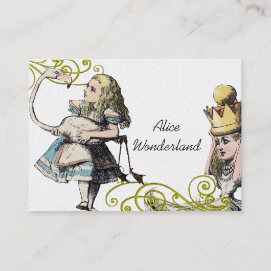 ヴィンテージイラストレーションガールフロッグの修復 名刺 (裏面)