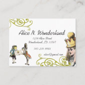 ヴィンテージイラストレーションガールフロッグの修復 名刺 (正面)