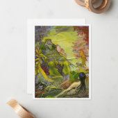 ヴィンテージイラストレーションキング・オブ・メルメイド ノートカード (正面/裏面インサイチュ)