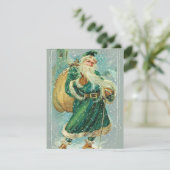 ヴィンテージイラストレーションサンタクリスマスカード シーズンカード (スタンド正面)