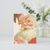 ヴィンテージイラストレーションサンタクロース シーズンポストカード (スタンド正面)