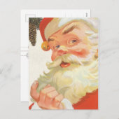 ヴィンテージイラストレーションサンタクロース シーズンポストカード (正面/裏面)