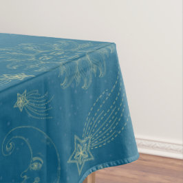 ヴィンテージイラストレーションサンムーンスターズ テーブルクロス
