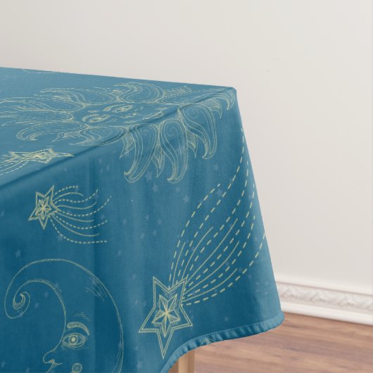 ヴィンテージイラストレーションサンムーンスターズ テーブルクロス (インサイチュ)