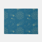 ヴィンテージイラストレーションサンムーンスターズ ドアマット (正面)