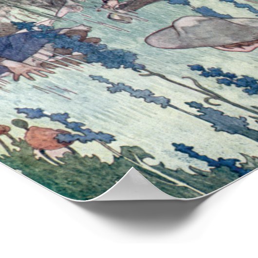 ヴィンテージイラストレーションザシークレットガーデン ポスター (角)