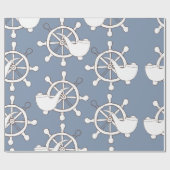 ヴィンテージイラストレーションシームレスパターンホイールおよびtu ラッピングペーパー (フラット)