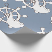 ヴィンテージイラストレーションシームレスパターンホイールおよびtu ラッピングペーパー (角)