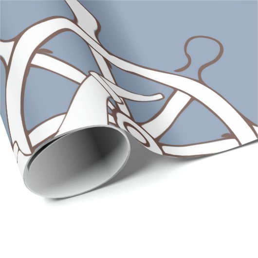 ヴィンテージイラストレーションシームレスパターンホイールおよびtu ラッピングペーパー (ロールコーナー)