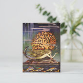 ヴィンテージイラストレーションジェニーハーバーザマーメイド ポストカード (スタンド正面)