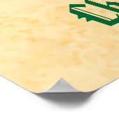 ヴィンテージイラストレーションスマイルサンタV02A ポスター (角)