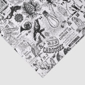 ヴィンテージイラストレーションティッシュペーパーまたはデコページ 薄葉紙 (詳細)