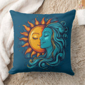 ヴィンテージイラストレーションデイレディースカイ クッション (ブランケット)