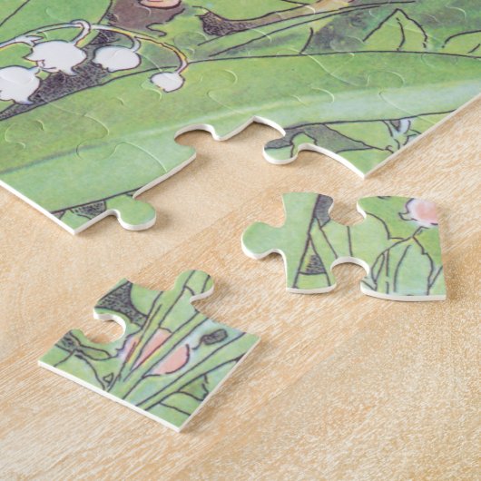 ヴィンテージイラストレーショントゥンベリーナバイエルザベスコウ ジグソーパズル (側面)