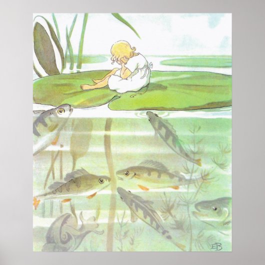 ヴィンテージイラストレーショントゥンベリーナバイエルザベスコウ ポスター (正面)