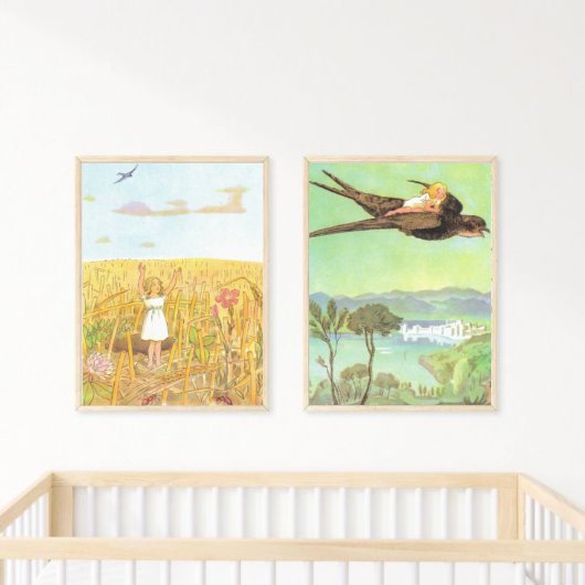 ヴィンテージイラストレーショントゥンベリーナバイエルザベスコウ ポスター