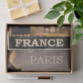 ヴィンテージイラストレーショントラベルパリ，フランス 薄葉紙 (ギフト)
