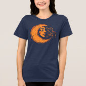 ヴィンテージイラストレーションナイトレディームーン トライブレンドＴシャツ (正面)