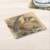 ヴィンテージイラストレーションヌサッチ スクエアペーパーコースター (アングル)