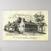 ヴィンテージイラストレーションハウスノリストウンPA ポスター (正面)