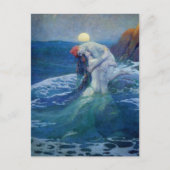 ヴィンテージイラストレーションハワードピールザマーメイド ポストカード (正面)