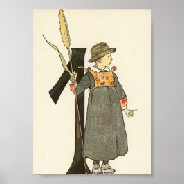 ヴィンテージイラストレーションバイオティリアアデルボルグミニ ポスター