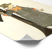 ヴィンテージイラストレーションバイオティリアアデルボルグミニ ポスター (角)