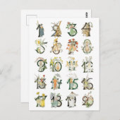 ヴィンテージイラストレーションバイオティリアアデルボルグ ポストカード (正面/裏面)