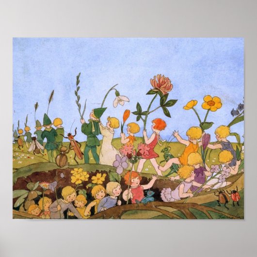 ヴィンテージイラストレーションバイフレディランジェラー ポスター (正面)