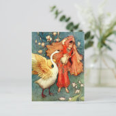 ヴィンテージイラストレーションバイワーウィックゴブルスワンメイド ポストカード (スタンド正面)