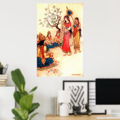 ヴィンテージイラストレーションバイワーウィックゴブル ポスター (ホームオフィス)